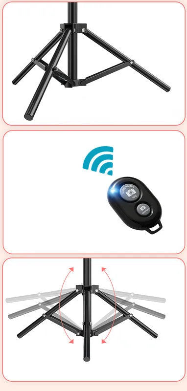 10-inch smartphone ring light with metal bracket for photography and video
