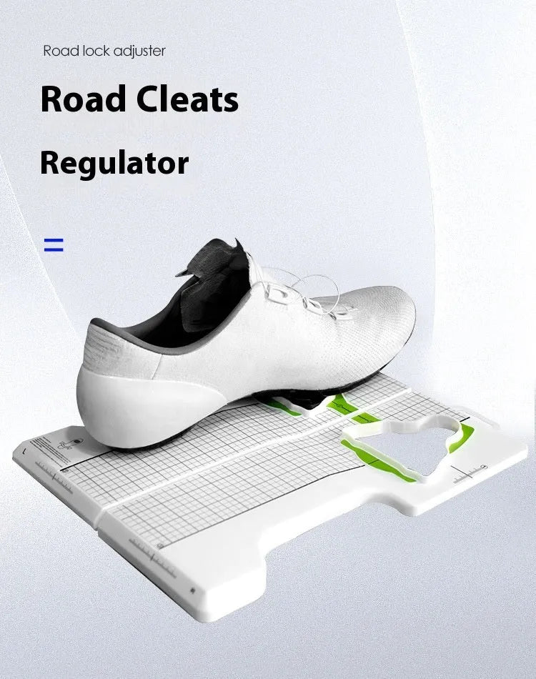 Locking plate adjustment tool for bicycle SPD and KEO cleats on a white background