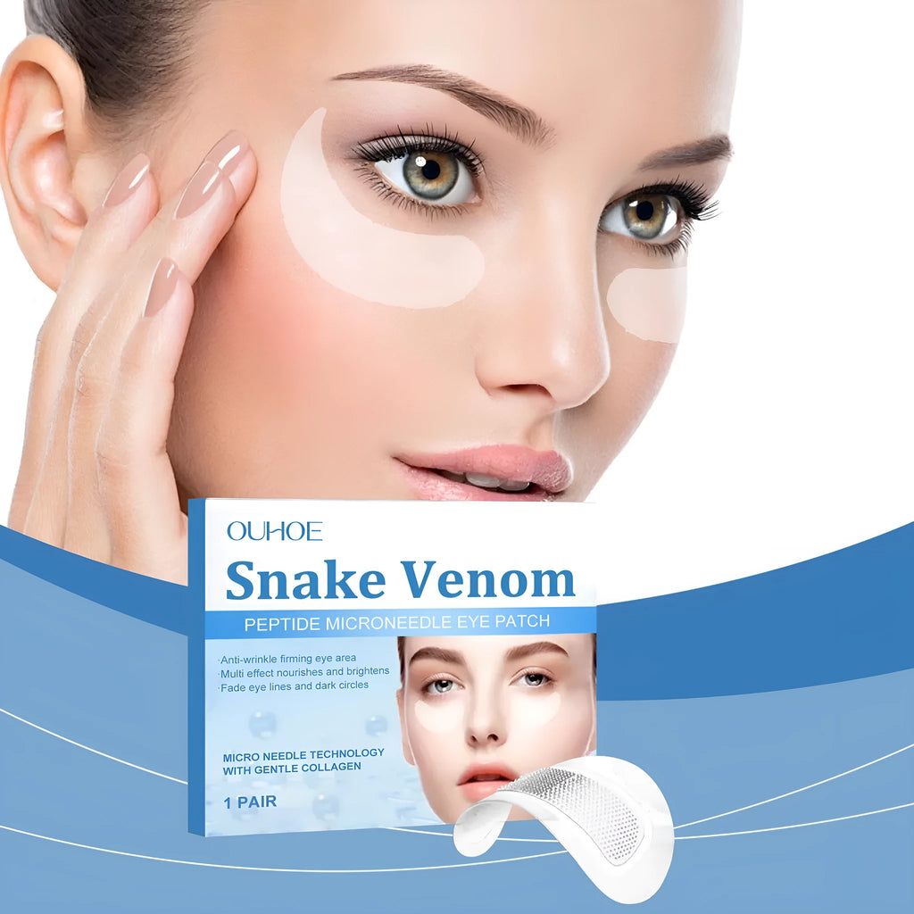Elastic eye care microneedle patch for wrinkle treatment around eyes