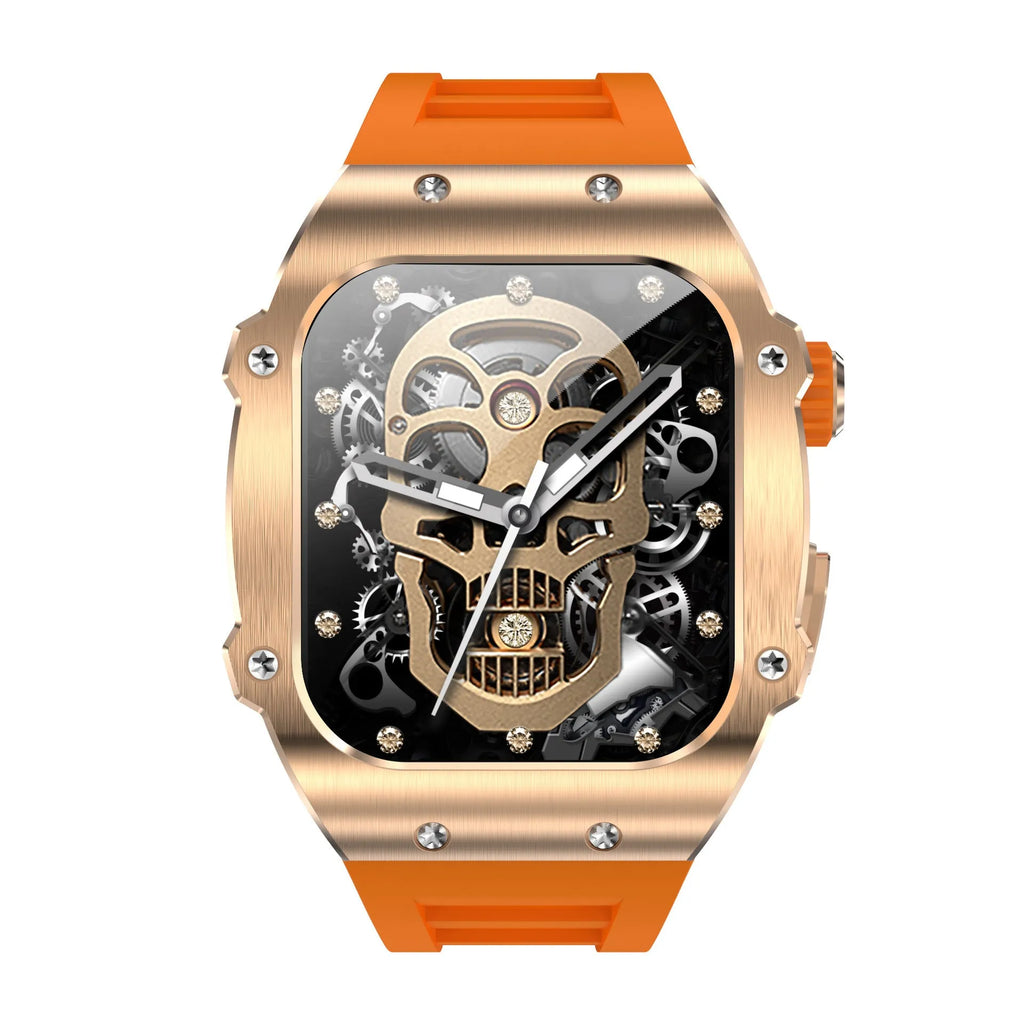 Men's smart watch with 1.91 inch IPS screen and colour strap options