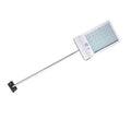 Solar garden light with solar panel and LED illumination for outdoor use in black or white colour