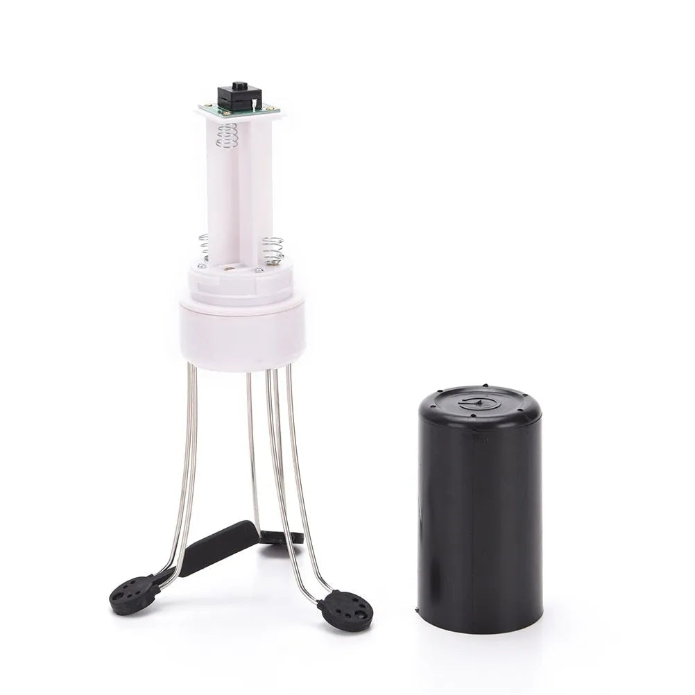 White and black wireless automatic kitchen stirrer blender with three speed buttons