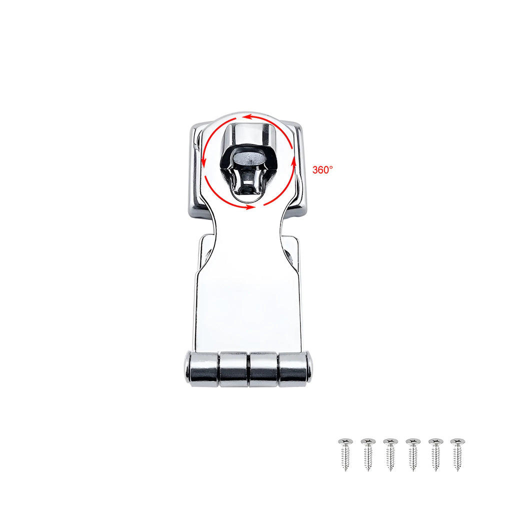Silver marine grade 304 stainless steel bolt latch for doors and cabinets