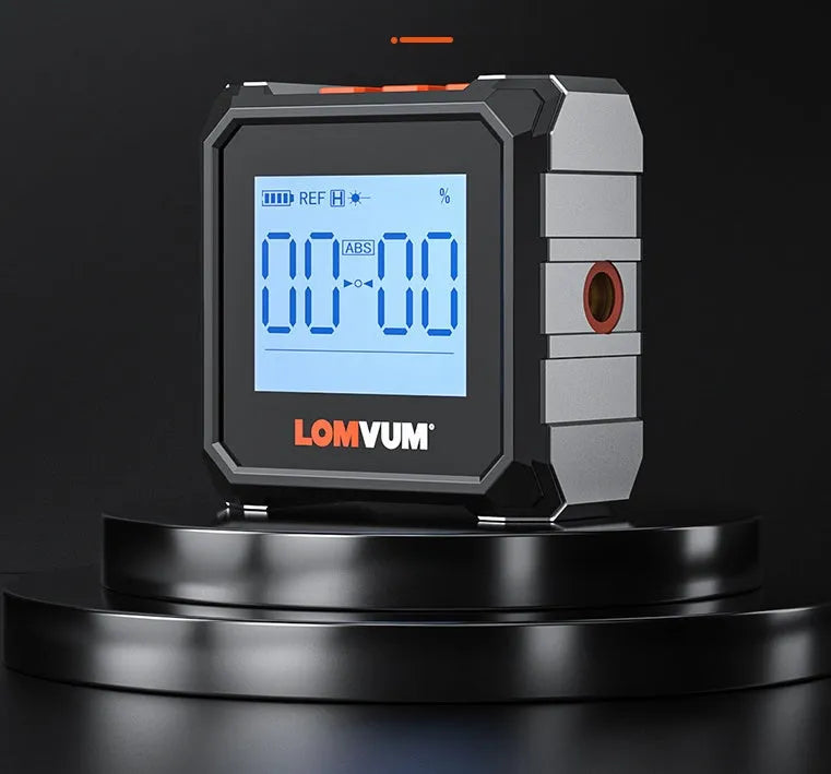 Longyun laser infrared woodworking steel tape measure with digital display and alloy casing