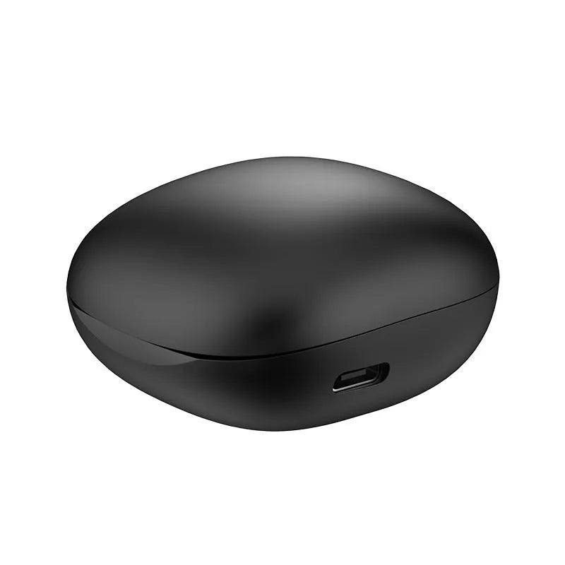 Wireless Bluetooth-compatible in-ear translation earphone in white or black ABS with touch control
