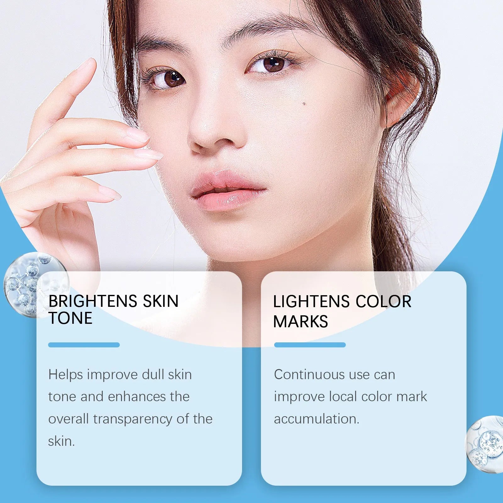 30g jar of dark spot corrector cream with hyaluronic acid and vitamin C.