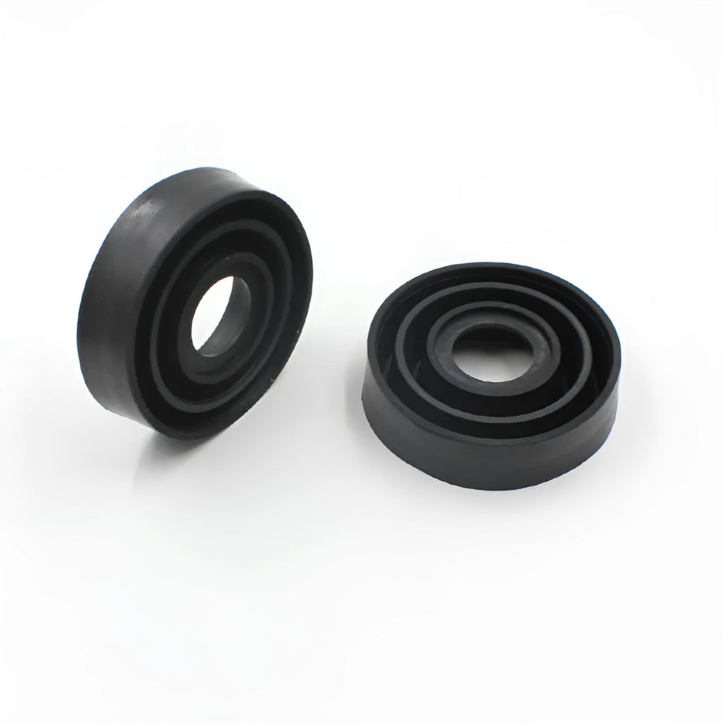 Silicone car headlight dust cover showing Type A closed and Type B open designs for 12V vehicles