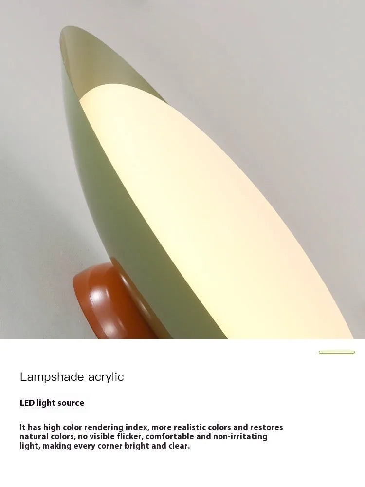 Modern flying saucer ceiling lamp with minimalist design in cream-style finish, showing diameter options and colour variations