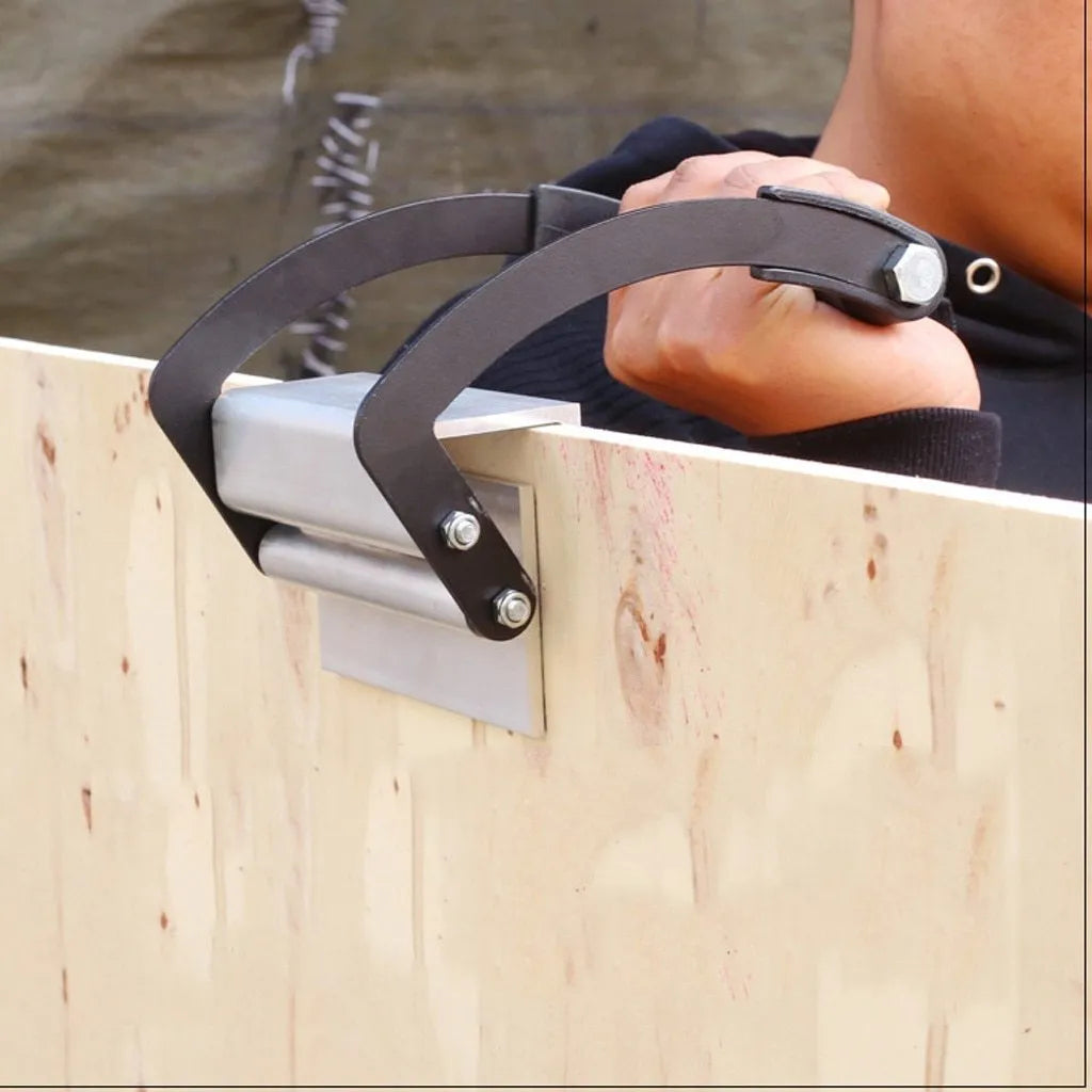Black wood handling wrench with forged steel arm and rubber grip, 50kg capacity