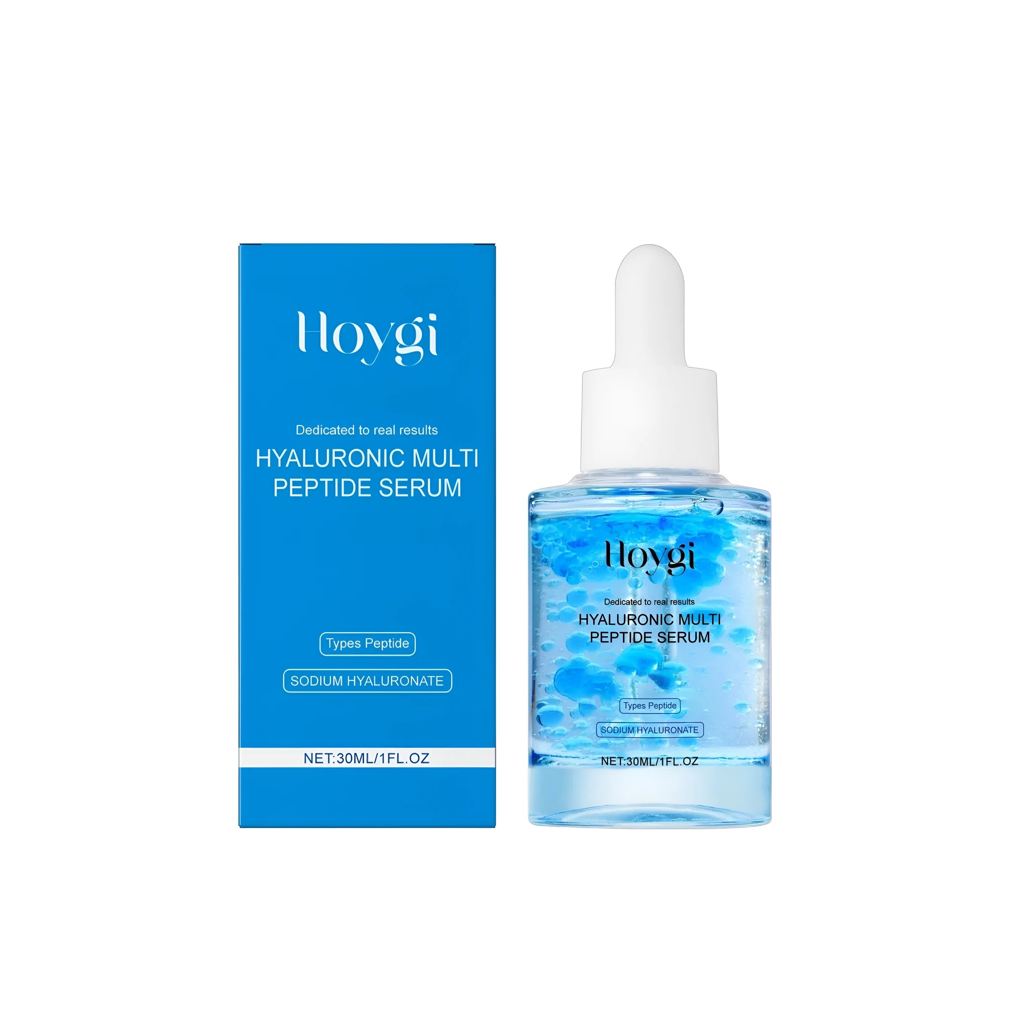 30ml bottle of Hyaluronic Acid Multi Peptide Serum for facial skincare.