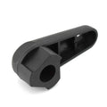 Black nylon quick-release wrench for BMW motorcycle oil filler cap removal.