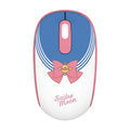 Pink Sailor Moon wireless mouse with cartoon artwork, dimensions 100×58×38mm