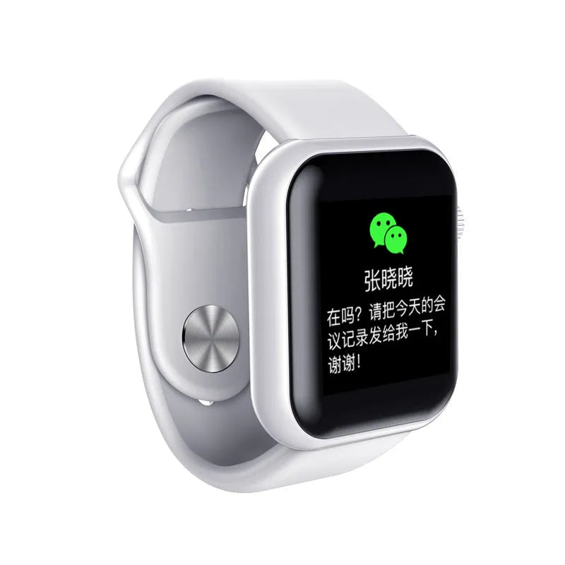 D28 sports smart bracelet with 1.3 inch touchscreen, plastic case and TPU wristband in Black, Pink or White