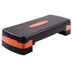 Grey Fit Step aerobics platform measuring 68x28x15cm with non-slip ABS surface for home workouts