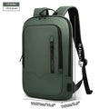 Lightweight small polyester commuter backpack with USB port, shown in a solid colour.