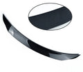 Bright black Mazda 3 Axela Exela tail trim with large fixed wind surround for 2014-2021 models