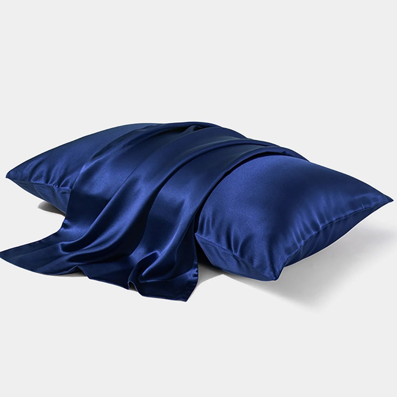 Dark grey mulberry silk pillowcase with envelope closure showing smooth texture and modern simplicity design
