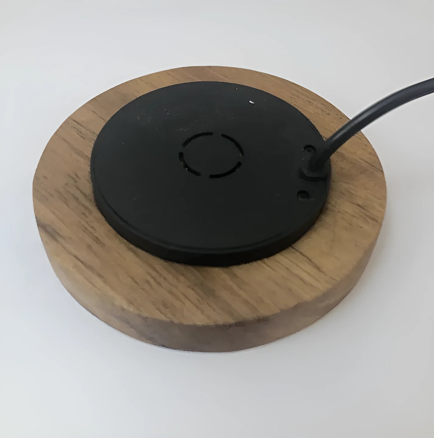 60mm round recessed wireless phone charger for desk and bedside table installation