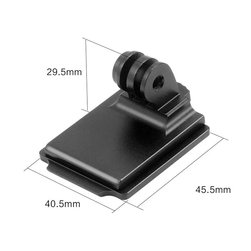 Aluminium alloy helmet mounting bracket for GoPro and action sports cameras