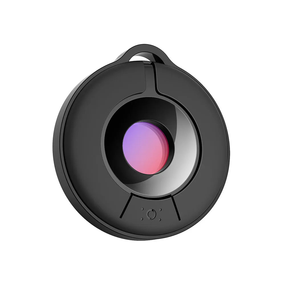 Compact camera detector with infrared optical lens for 5-metre detection of hidden cameras in darkness
