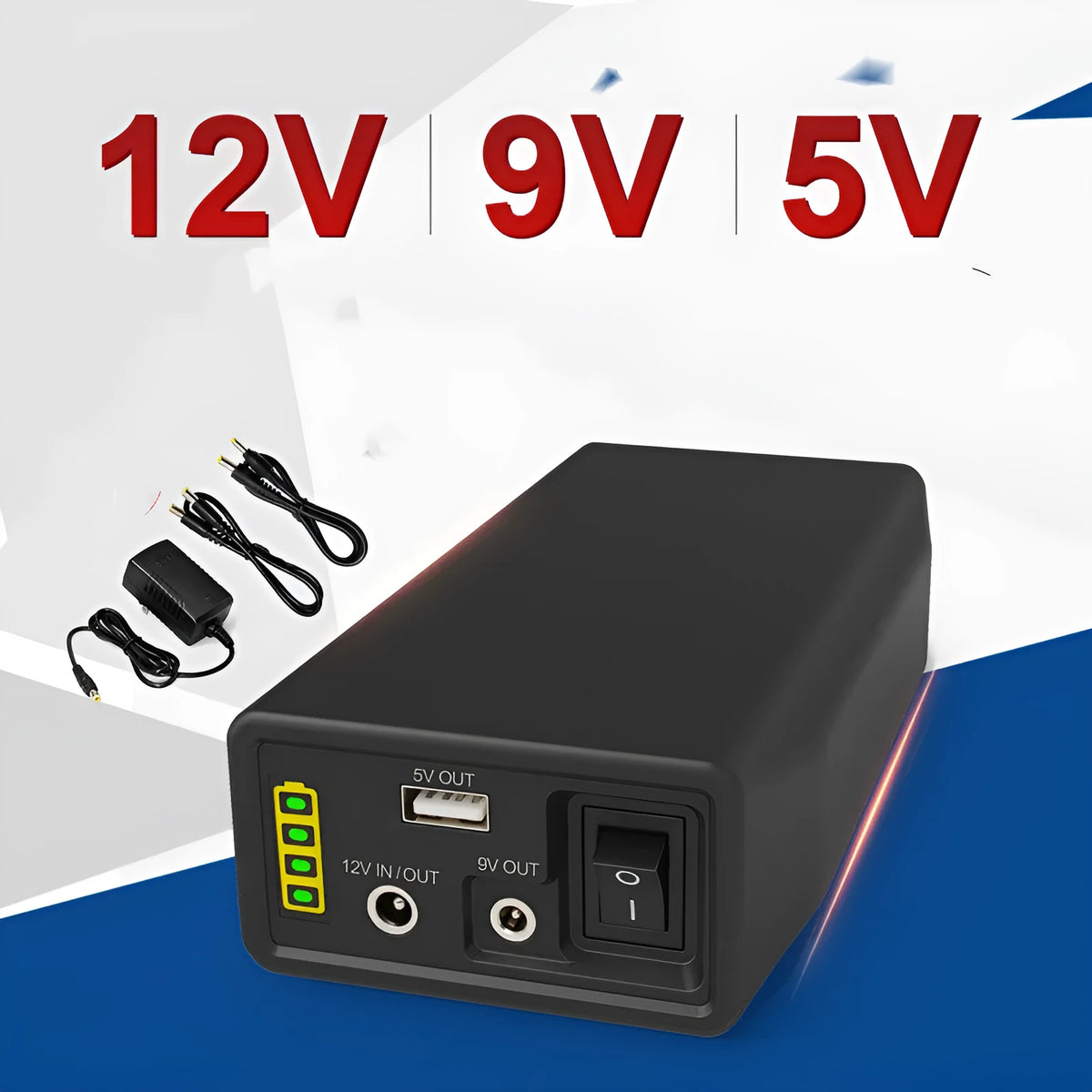 LF4100 12V Lithium Iron Phosphate portable battery unit with charger and cables