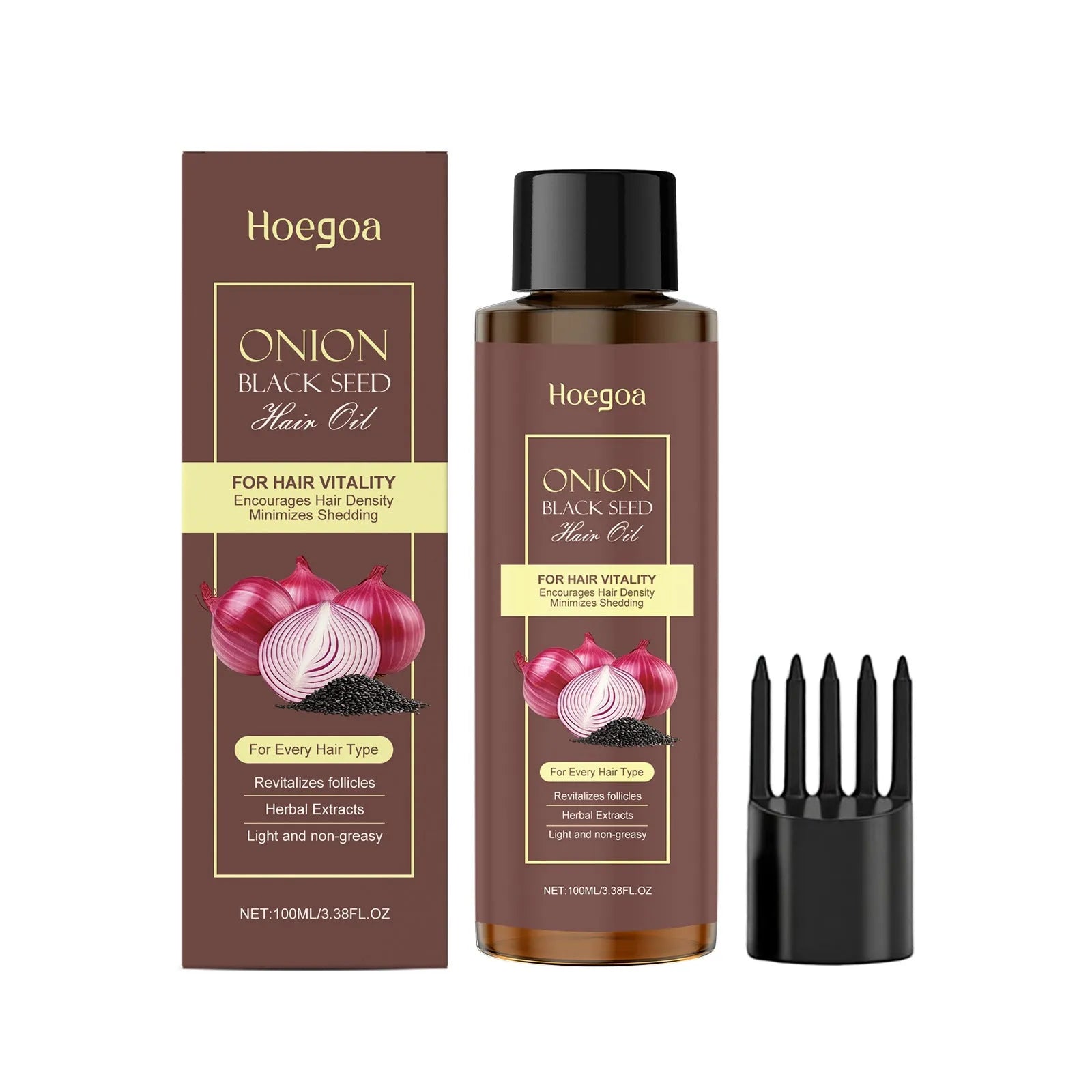 100ml Nourishing and Caring Hair Rich Moist Soft Maintenance Essential Oil bottle with accessory and box