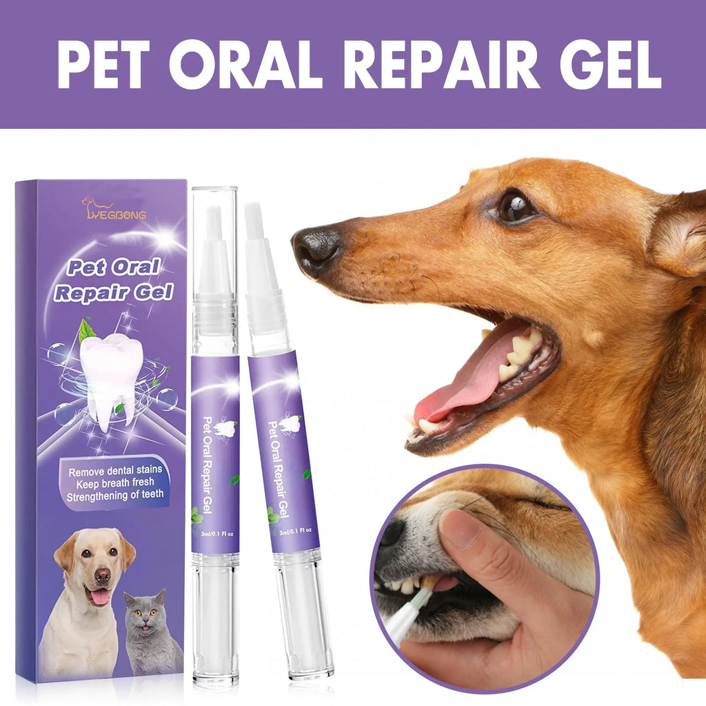 Pet oral repair gel 3ml tube for dogs and cats, 30g, daily mouth care