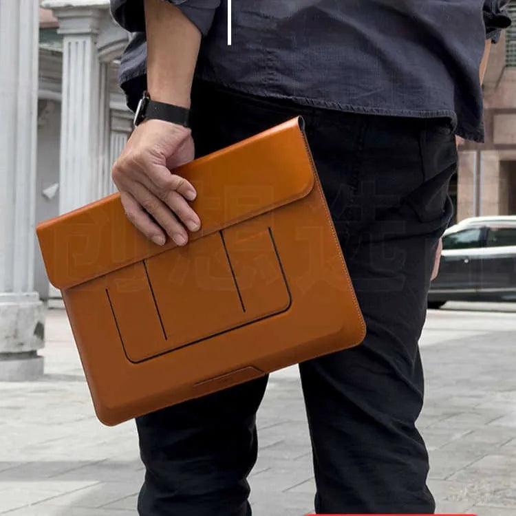 Integrated dual-angle 13.3-inch laptop bracket bag in business-style design with adjustable holder