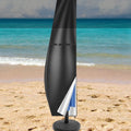 Waterproof Oxford cloth umbrella cover in grey, sized for banana-shaped offset umbrellas up to 280cm.