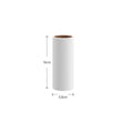 Lint removal roller tool for pet hair with tearable paper sticks on handle