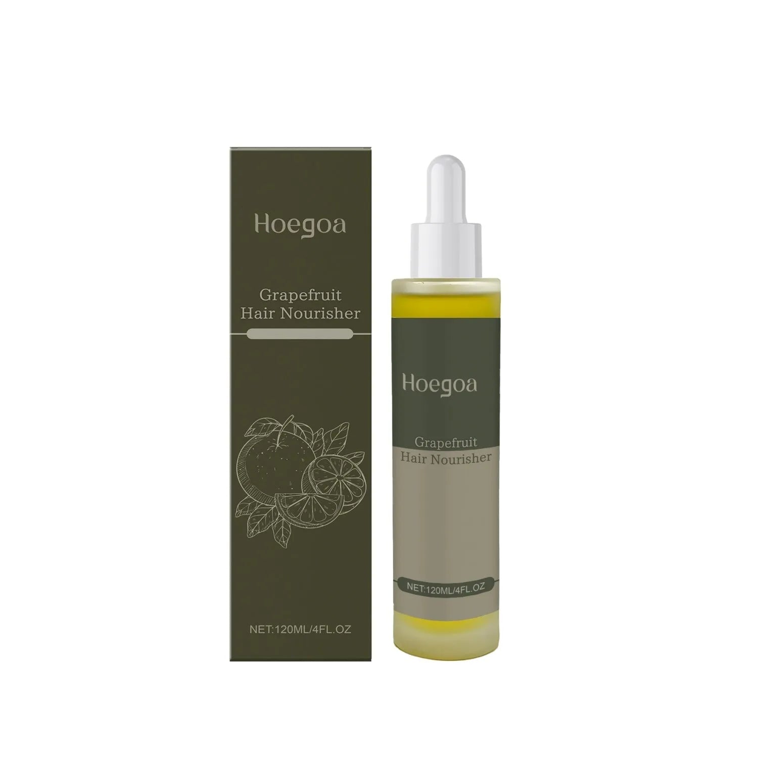 Grapefruit Hair Conditioner bottle with 120ml capacity, showing natural oil ingredients for hair hydration