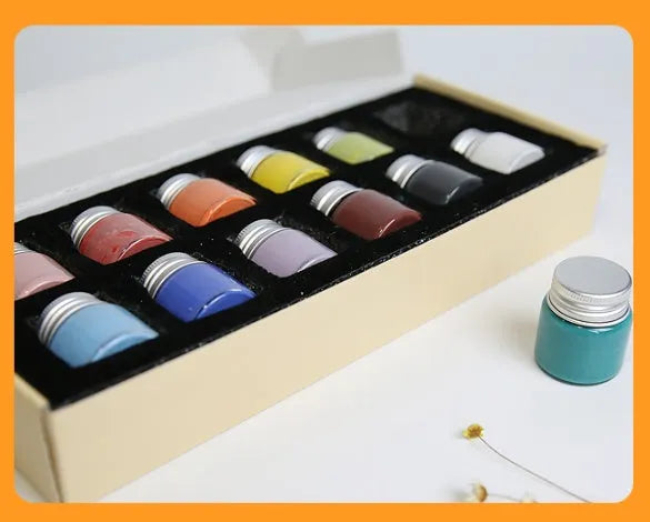 Morandi colour high-temperature ceramic paint pots for pottery decoration firing at 1250-1350°C