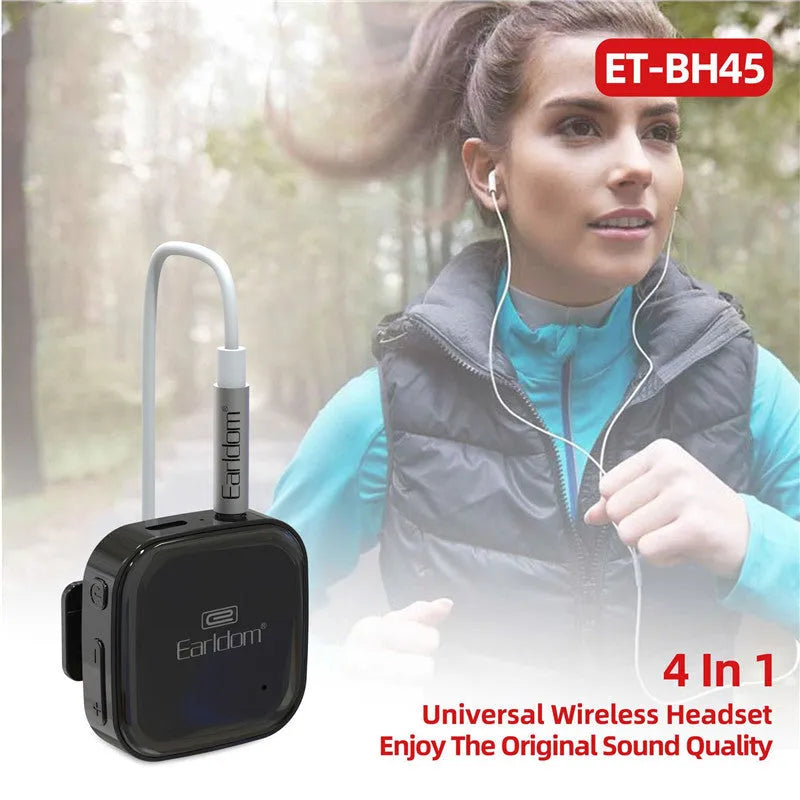 Bluetooth running headphones with lavalier design in black, grey, or red colours, showing wireless earpieces for hands-free audio
