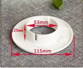 Plastic air conditioning wall hole cover and sealing kit with multiple cap sizes