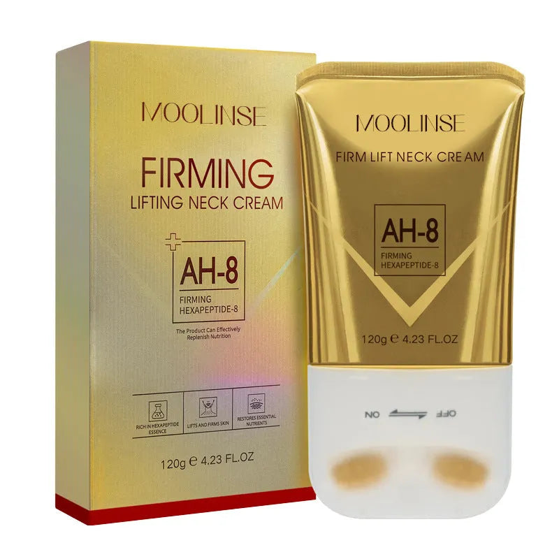 120ml neck cream jar with massaging applicator for lifting and firming neck treatment