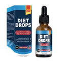60ml glass bottle of ketone drops dietary supplement on a table