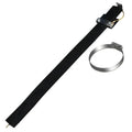 Black 370mm car electrostatic grounding chain with rubber housing and copper wire core for static electricity control