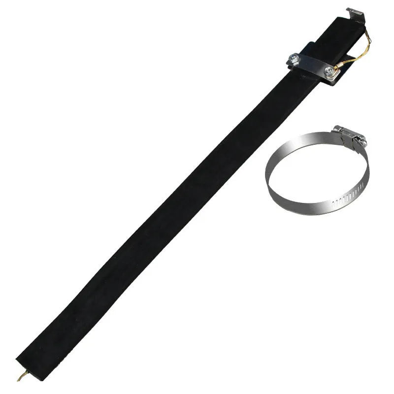 Black 370mm car electrostatic grounding chain with rubber housing and copper wire core for static electricity control