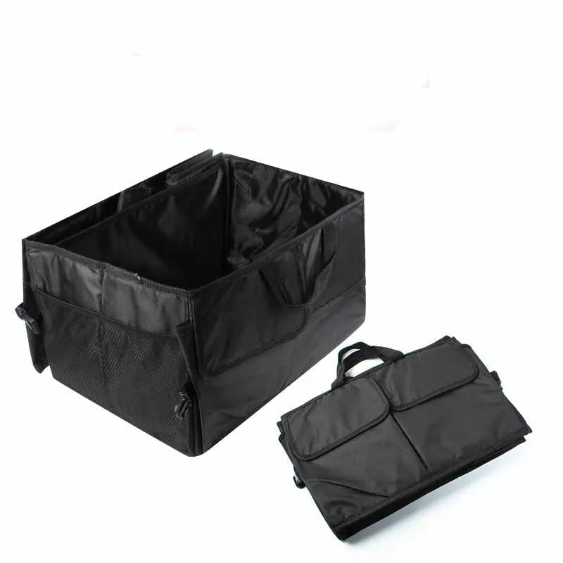 Black Oxford cloth folding storage box for large bags and cars, 560 x 400 x 260mm, 2000L
