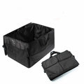 Black Oxford cloth folding storage box for large bags and cars, 560 x 400 x 260mm, 2000L