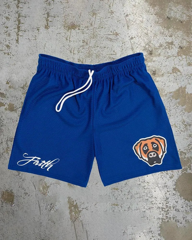 Men's quick-drying beach shorts with digital printing pattern in loose fit style