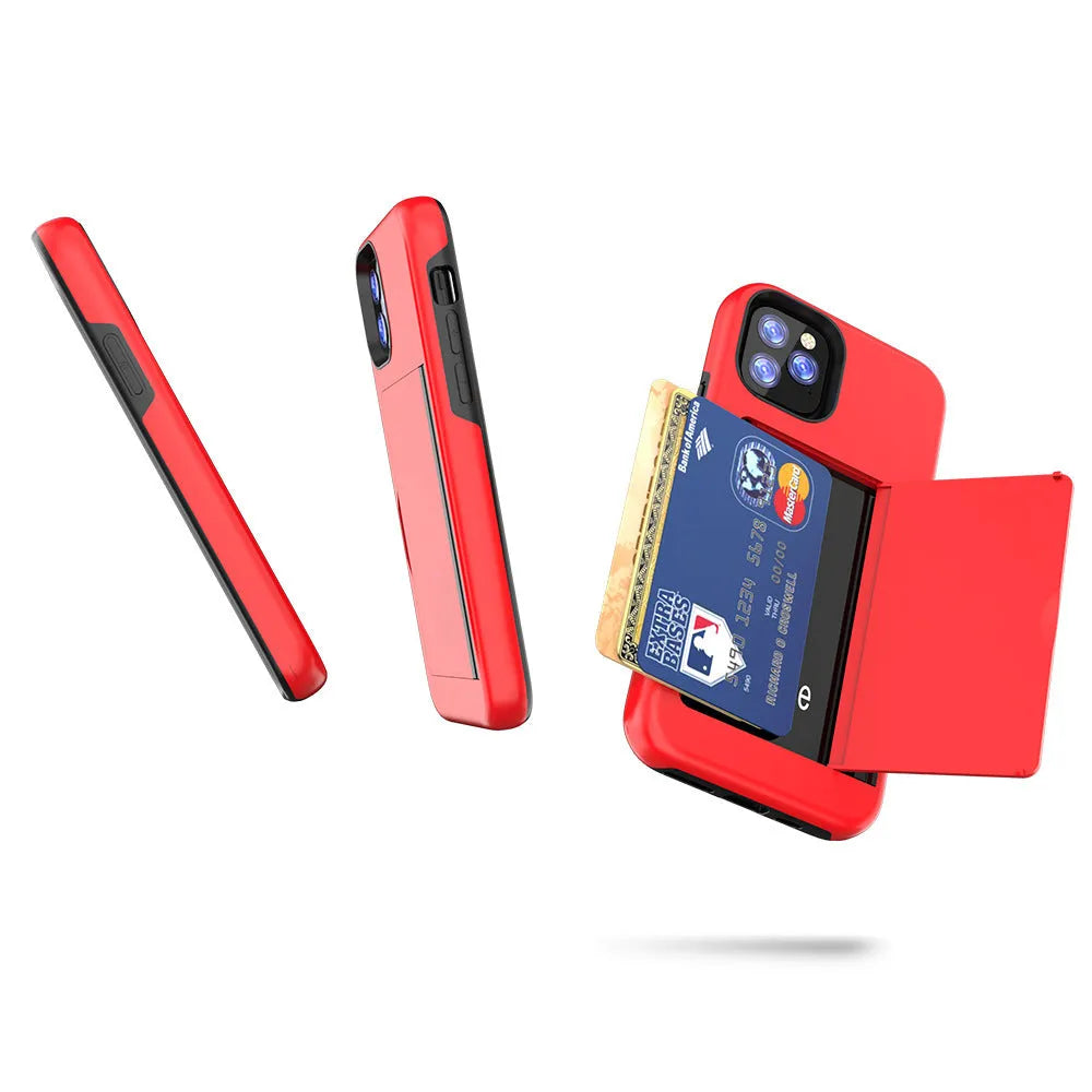 Slim mobile phone case for iPhone 11 showing dual-material construction and precise port cutouts