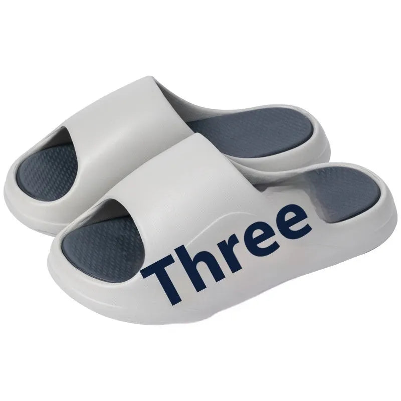 EVA platform slippers in flip-flop style available in brown, black, red and black, or white and black colour options