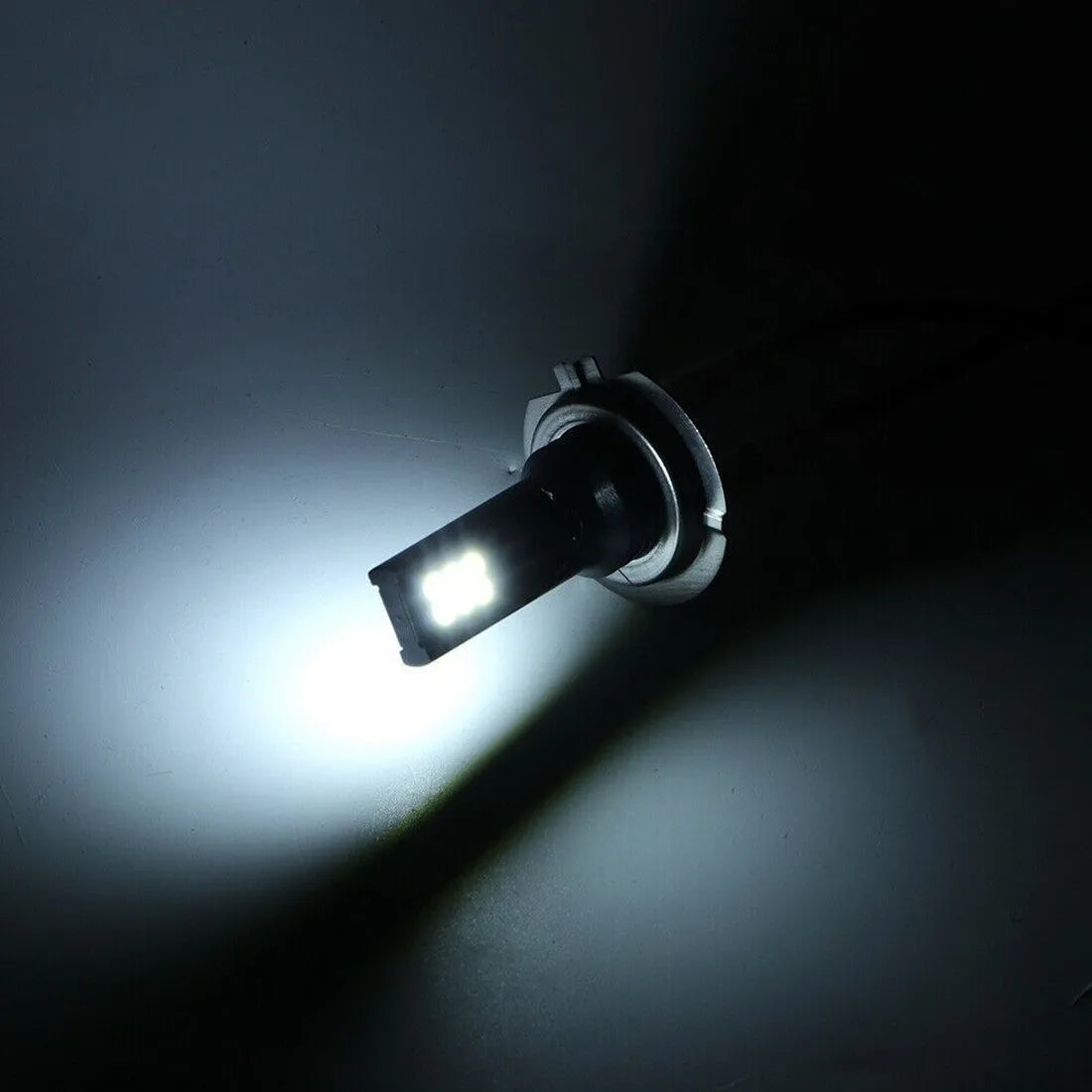 H7 LED fog light with aluminium housing and 12 SMD beads for car fog lamp upgrade