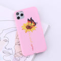 TPU mobile phone case for iPhone with painted back cover in multiple colours, showing slim design and precise cutouts.