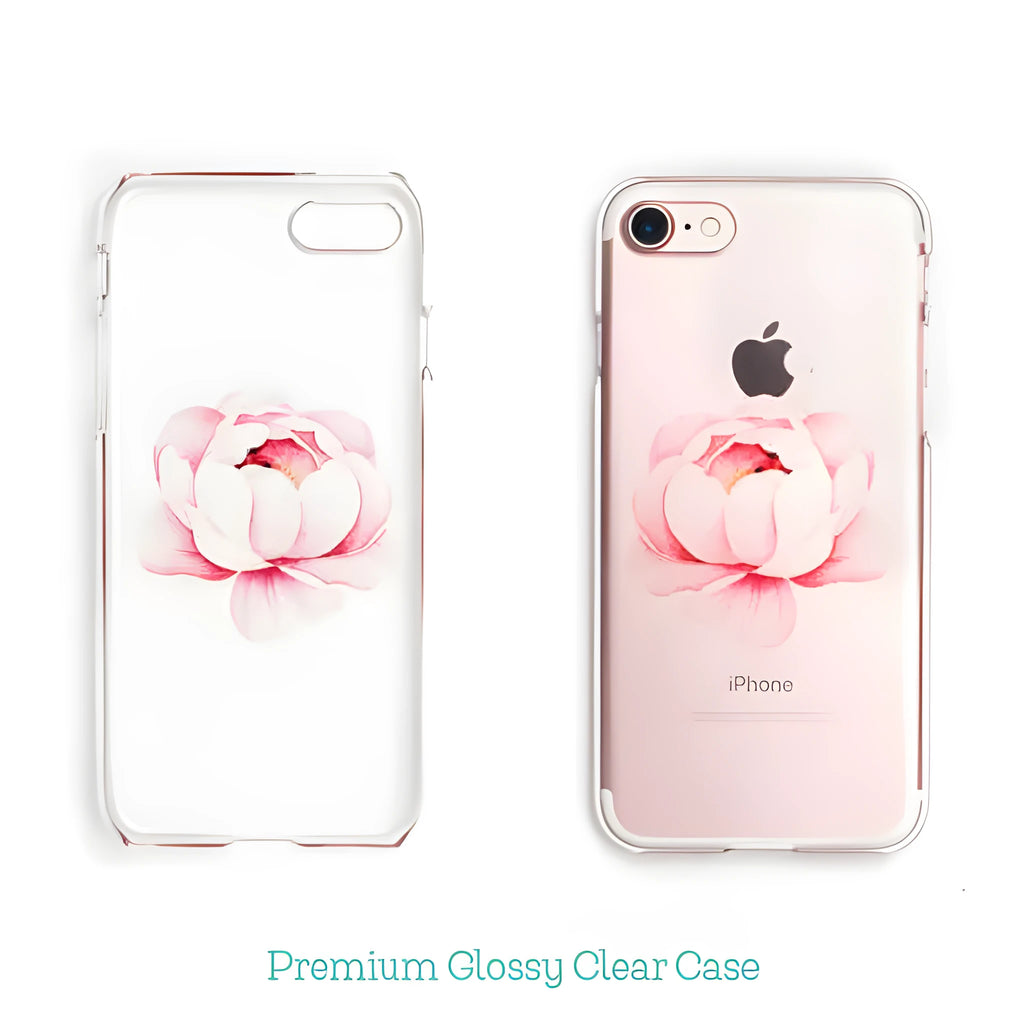 Transparent TPU phone case with custom printing on back cover for multiple phone models
