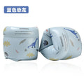 Inflatable PVC arm rings for swimming pool, 18x22cm, 6 colour styles, 90g each