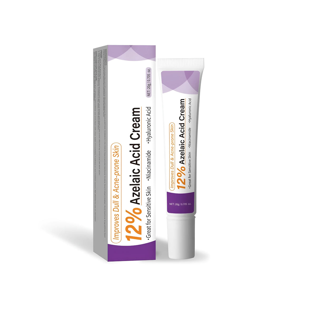 A 20g tube of Azelaic Acid Cream with specification code FPA030.