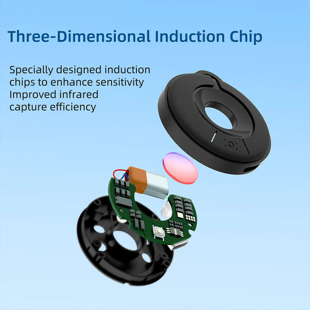 Compact camera detector with infrared optical lens for 5-metre detection of hidden cameras in darkness