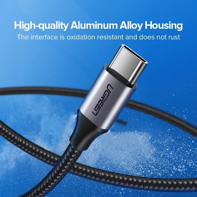 Ugreen nylon braided USB Type-C to USB-A fast charging cable in multiple length options.